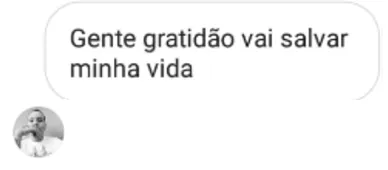 Comentário de membro agradecendo a comunidade Doein